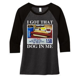 I Got That Dog In Me Keep 150 Dank Women's Tri-Blend 3/4-Sleeve Raglan Shirt