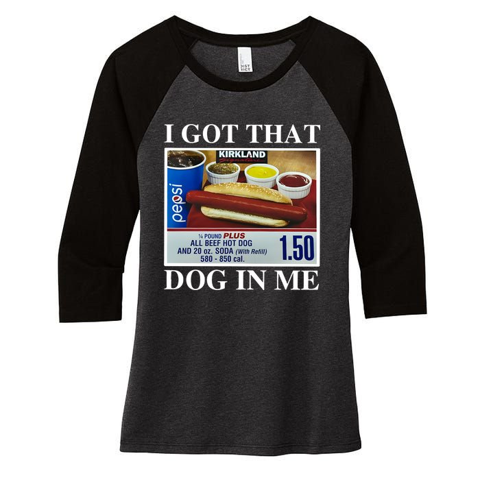 I Got That Dog In Me Keep 150 Dank Women's Tri-Blend 3/4-Sleeve Raglan Shirt