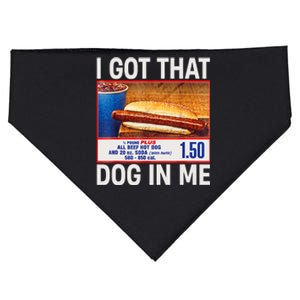 I Got That Dog In Me Funny Hotdogs Combo 4th Of July Mom Dad USA-Made Doggie Bandana