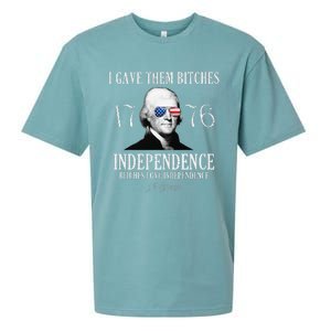 I Gave Them Bitches 1776 Independence Love Independence Sueded Cloud Jersey T-Shirt