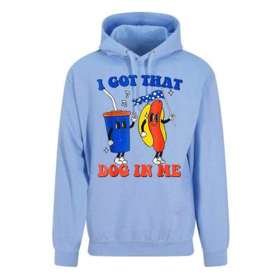 I Got That Dog In Me Funny Hot Dogs Combo 4th Of July Retro Unisex Surf Hoodie