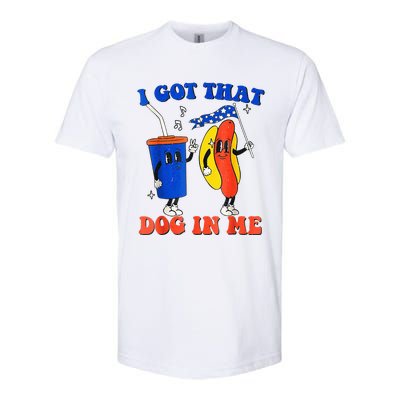 I Got That Dog In Me Funny Hot Dogs Combo 4th Of July Retro Softstyle CVC T-Shirt