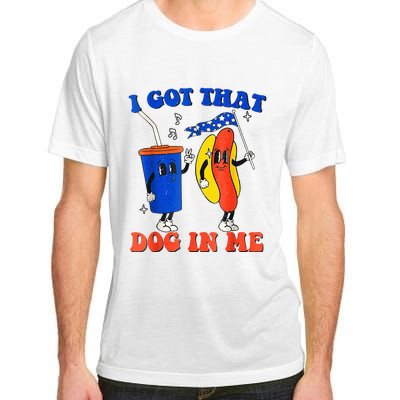 I Got That Dog In Me Funny Hot Dogs Combo 4th Of July Retro Adult ChromaSoft Performance T-Shirt