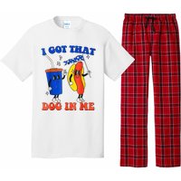 I Got That Dog In Me Funny Hot Dogs Combo 4th Of July Retro Pajama Set