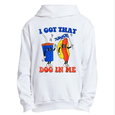 I Got That Dog In Me Funny Hot Dogs Combo 4th Of July Retro Urban Pullover Hoodie