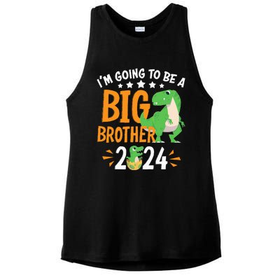 Im Going To Be A Big Brother 2024 Pregnancy Announcement Ladies PosiCharge Tri-Blend Wicking Tank