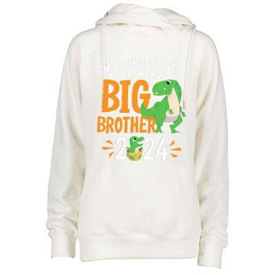 Im Going To Be A Big Brother 2024 Pregnancy Announcement Womens Funnel Neck Pullover Hood