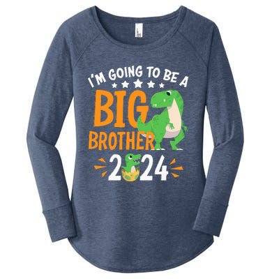 Im Going To Be A Big Brother 2024 Pregnancy Announcement Women's Perfect Tri Tunic Long Sleeve Shirt