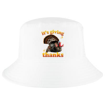 It’S Giving Thanks Turkey Thanksgiving Cool Comfort Performance Bucket Hat