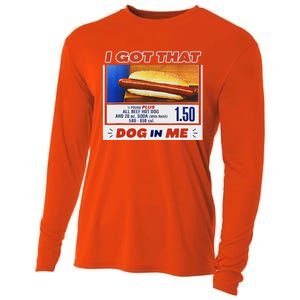 I Got That Dog In Me Hotdog Meme Viral Cooling Performance Long Sleeve Crew