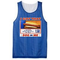 I Got That Dog In Me Hotdog Meme Viral Mesh Reversible Basketball Jersey Tank