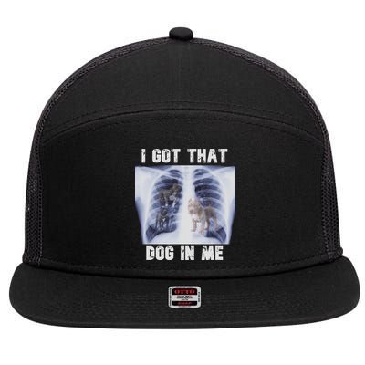 I Got That Dog In Me Xray Meme 7 Panel Mesh Trucker Snapback Hat