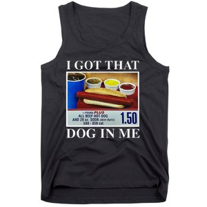 I Got That Dog In Me Funny Hot Dogs Combo Tank Top