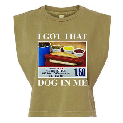 I Got That Dog In Me Funny Hot Dogs Combo Garment-Dyed Women's Muscle Tee