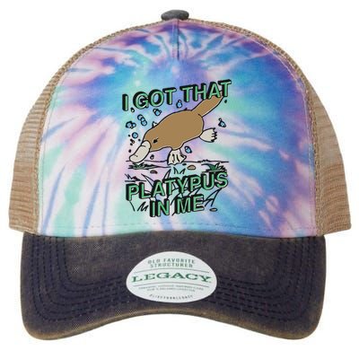 I Got That Platypus In Me Legacy Tie Dye Trucker Hat