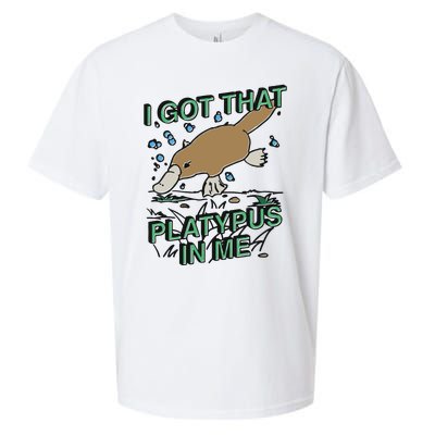 I Got That Platypus In Me Sueded Cloud Jersey T-Shirt