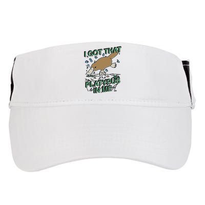 I Got That Platypus In Me Adult Drive Performance Visor