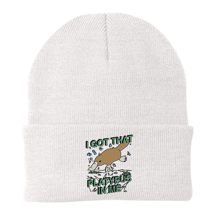 I Got That Platypus In Me Knit Cap Winter Beanie