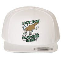 I Got That Platypus In Me Wool Snapback Cap