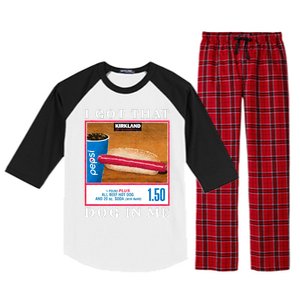 I Got That Hot Dog In Me Hot Dog Raglan Sleeve Pajama Set