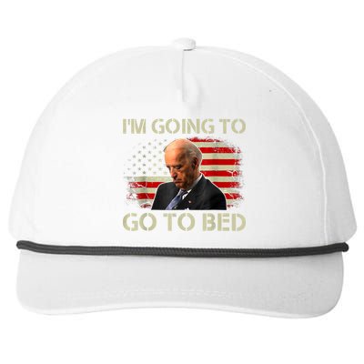 I’m Going To Go To Bed Funny Humor Sarcastic Snapback Five-Panel Rope Hat