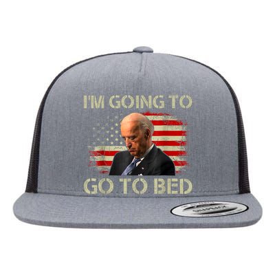 I’m Going To Go To Bed Funny Humor Sarcastic Flat Bill Trucker Hat