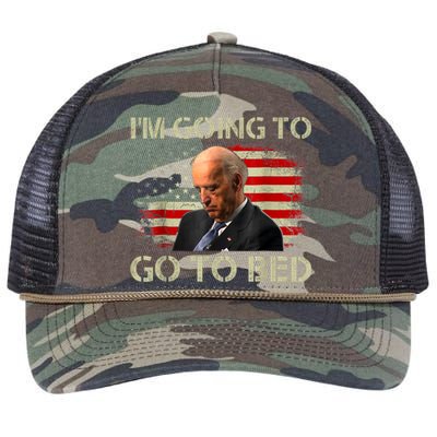 I’m Going To Go To Bed Funny Humor Sarcastic Retro Rope Trucker Hat Cap