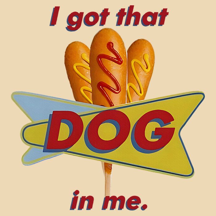I Got That Corn Dog In Me Drawstring Bag