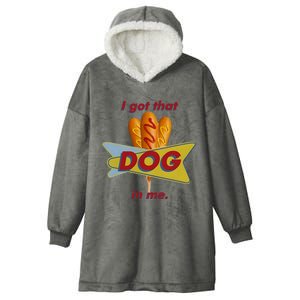 I Got That Corn Dog In Me Hooded Wearable Blanket