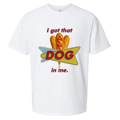 I Got That Corn Dog In Me Sueded Cloud Jersey T-Shirt