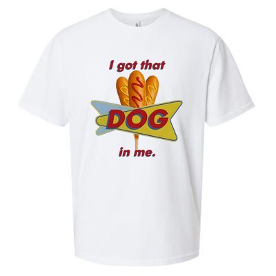 I Got That Corn Dog In Me Sueded Cloud Jersey T-Shirt