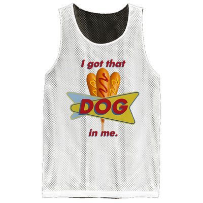 I Got That Corn Dog In Me Mesh Reversible Basketball Jersey Tank