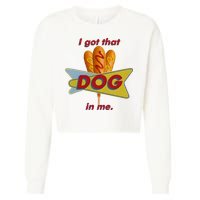 I Got That Corn Dog In Me Cropped Pullover Crew