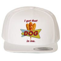 I Got That Corn Dog In Me Wool Snapback Cap