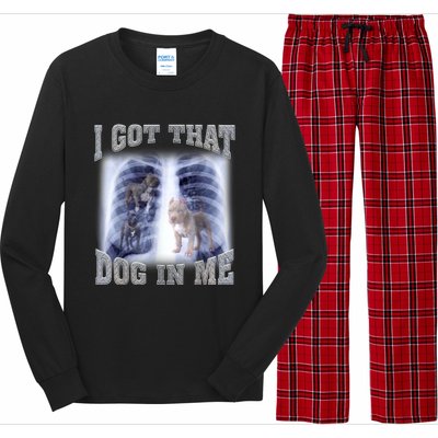 I Got That Dog In Me Xray Meme Long Sleeve Pajama Set