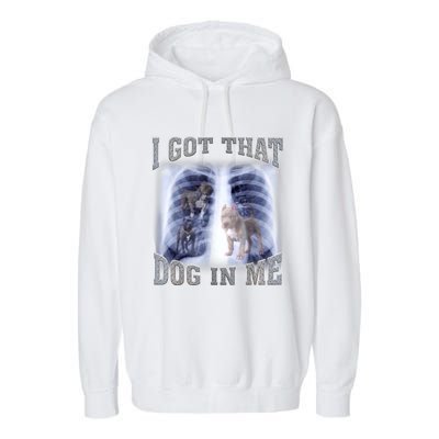 I Got That Dog In Me Xray Meme Garment-Dyed Fleece Hoodie