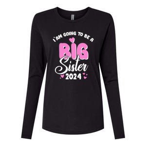 IM Going To Be A Big Sister 2024 Pregnancy Announcement Womens Cotton Relaxed Long Sleeve T-Shirt