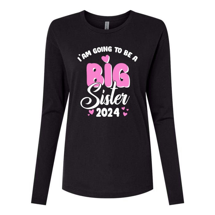 IM Going To Be A Big Sister 2024 Pregnancy Announcement Womens Cotton Relaxed Long Sleeve T-Shirt