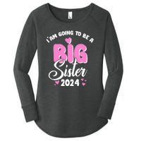 IM Going To Be A Big Sister 2024 Pregnancy Announcement Women's Perfect Tri Tunic Long Sleeve Shirt