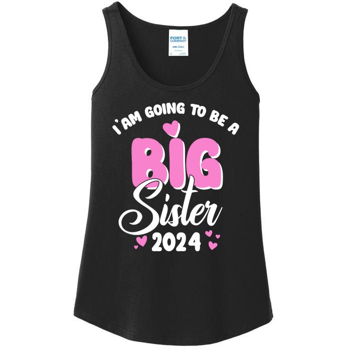 IM Going To Be A Big Sister 2024 Pregnancy Announcement Ladies Essential Tank