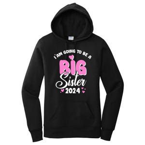 IM Going To Be A Big Sister 2024 Pregnancy Announcement Women's Pullover Hoodie