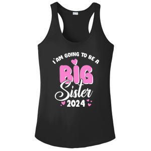 IM Going To Be A Big Sister 2024 Pregnancy Announcement Ladies PosiCharge Competitor Racerback Tank