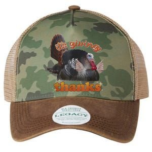 It’S Giving Thanks Turkey Thanksgiving Legacy Tie Dye Trucker Hat