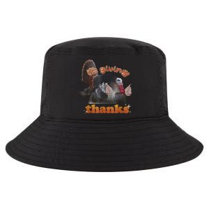 It’S Giving Thanks Turkey Thanksgiving Cool Comfort Performance Bucket Hat