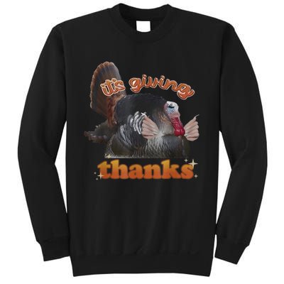 It’S Giving Thanks Turkey Thanksgiving Sweatshirt