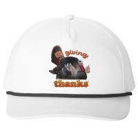 It’S Giving Thanks Turkey Thanksgiving Snapback Five-Panel Rope Hat