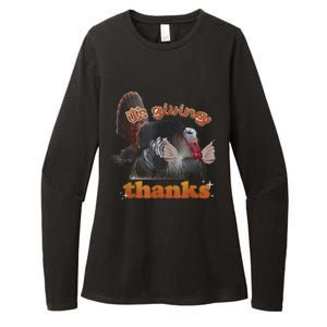 It’S Giving Thanks Turkey Thanksgiving Womens CVC Long Sleeve Shirt