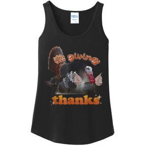 It’S Giving Thanks Turkey Thanksgiving Ladies Essential Tank