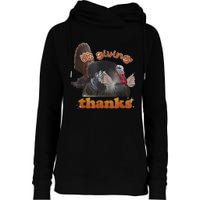 It’S Giving Thanks Turkey Thanksgiving Womens Funnel Neck Pullover Hood