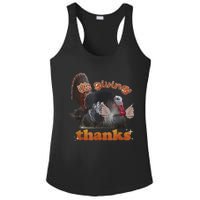 It’S Giving Thanks Turkey Thanksgiving Ladies PosiCharge Competitor Racerback Tank